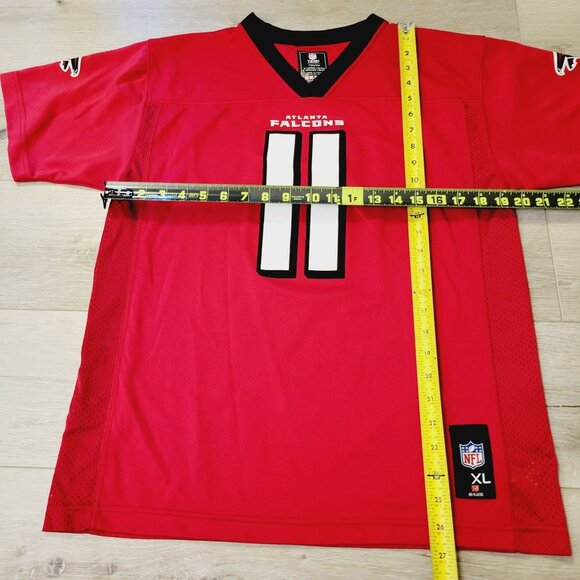 NFL Atlanta Falcons Julio Jones #11 Red Jersey Youth X-Large Team Apparel - Picture 4 of 5